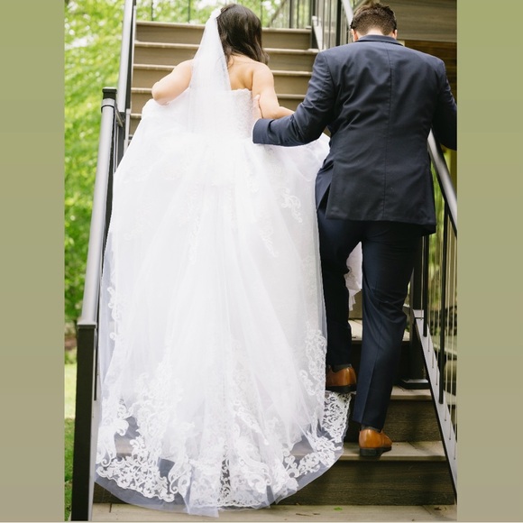 Rachel Allen RB6114 Mary’s Bridal White Ball Gown - Picture 5 of 16